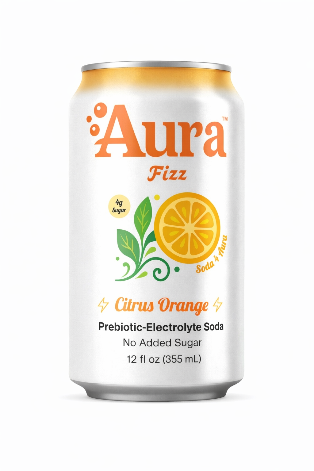 AuraFizz Citrus Orange Soda Pack
