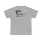 AuraFizz USA 250th Ann Tee — Vintage American Flag Logo Shirt