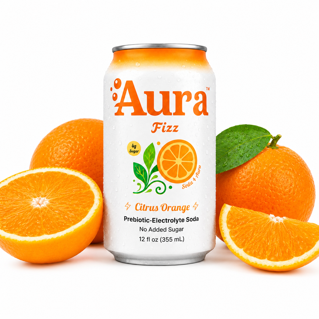 AuraFizz Citrus Orange Soda Pack